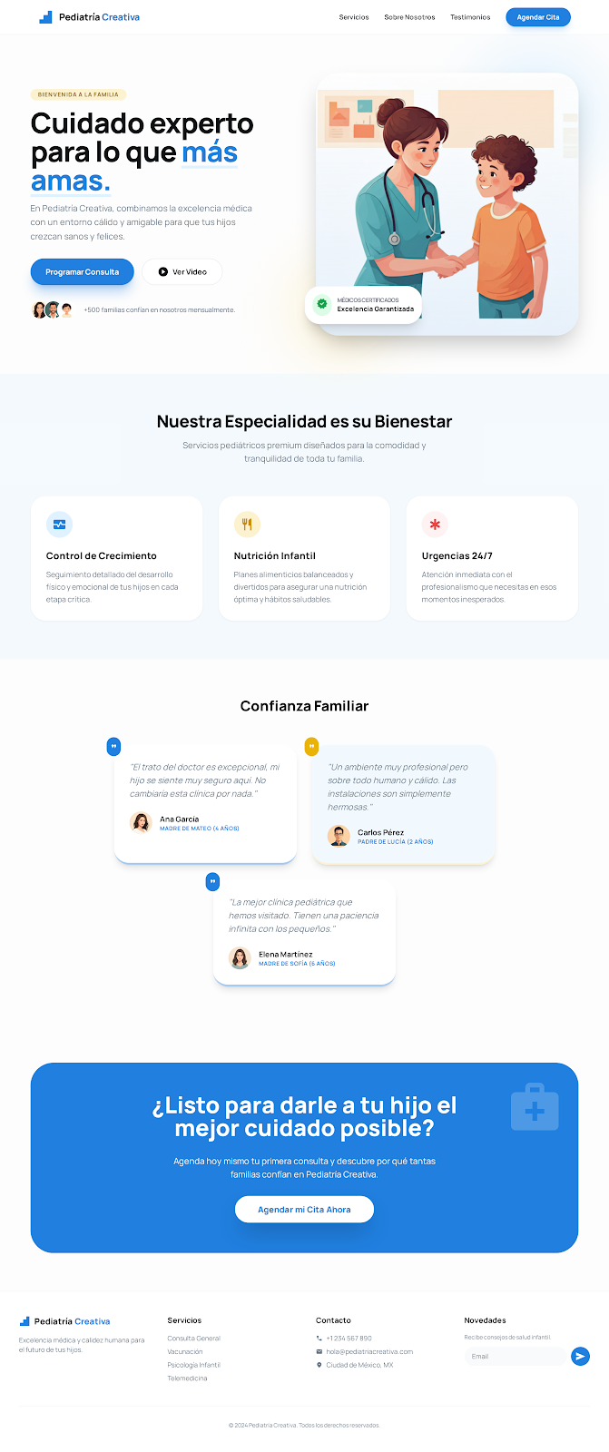 Vista previa de Pediatría Creativa Confianza Familiar