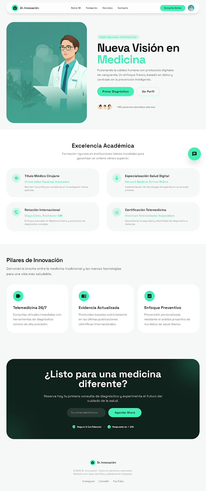 Vista previa de Perfil Medico Junior